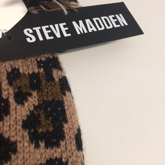 STEVE MADDEN leopard print Tuque One Size - Picture 5 of 5